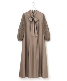 23区 S 【APPLAUDIR】ノーブルサテン リボンブーケレースコンビ ドレス