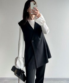 Green Parks AnriettMusee ネック切替デザインベスト