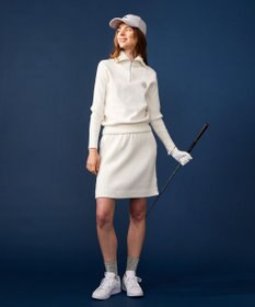 23区GOLF セットアップ可【WOMEN】ストレッチモール ニット スカート