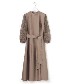 23区 S 【APPLAUDIR】ノーブルサテン リボンブーケレースコンビ ドレス