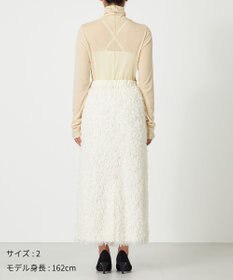 NAVE 【Nave・洗える】フェザーフリンジ スカート