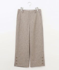 J.PRESS LADIES T/W シャブレーツイル セミワイド パンツ