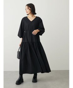 Green Parks ・ＥＬＥＮＣＡＲＥ　ＤＵＥ　ドロストティアードワンピース