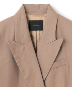 JOSEPH ストレッチリネンコットン　ダブルブレステッドジャケット