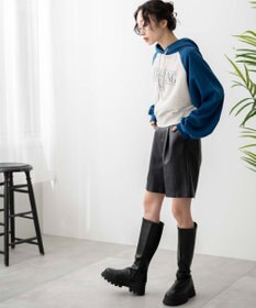 WEGO ラグランショートパーカー