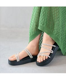 MODE ET JACOMO <carino>厚底ビジューサンダル
