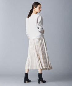 ICB 【洗える】 レザーライクプリーツスカート