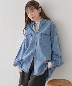 earth music&ecology 【予約】ウエスタンデニムシャツ