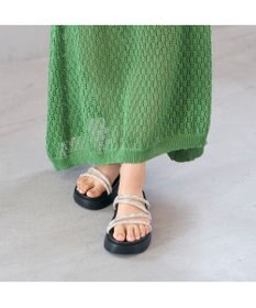 MODE ET JACOMO <carino>厚底ビジューサンダル