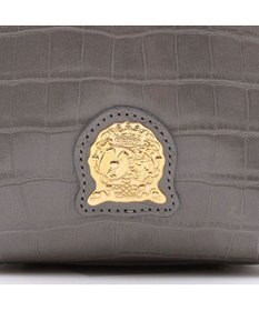 A.D.M.J. 【牛革】クロコ型押し ザ・ビーDカン付ミニトート