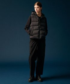 JOSEPH ABBOUD MOUNTAIN 【サステナブル/軽量/8ポケット/JAPANファブリック】ライトナイロンワッシャー アウトドアダウンベスト