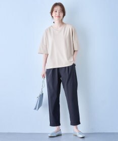 ANY L 【接触冷感/ウエストゴム/ストレッチ】クールタッチタックパンツ