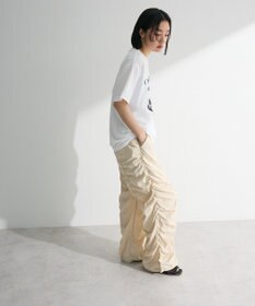 Green Parks ・ＳＵＧＡＲ　ＳＰＯＯＮ　配色ｓｔギャザーパンツ