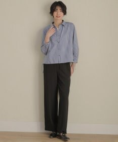 J.PRESS LADIES L 【洗える】バックサテンジョーゼット リラックス パンツ