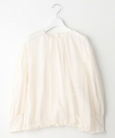 23区 【エステータ】シルクコットンオーガンジー ブラウス
