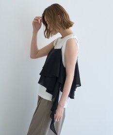 YECCA VECCA アシメラッフルオーバーキャミ