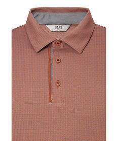 DAKS 【DAKS GOLF】 ジャガード長袖ニットポロ