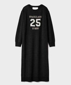 GRACE CONTINENTAL ナンバーモチーフニットワンピース