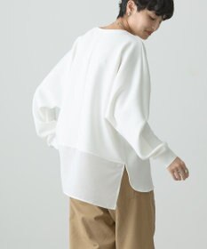 AMERICAN HOLIC ドルマン異素材ポンチプルオーバー