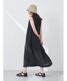 earth music&ecology ノースリーブギャザーワンピース