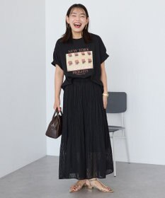 AMERICAN HOLIC カットジャガードプリーツスカート