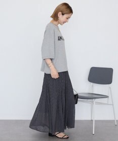 AMERICAN HOLIC カットジャガードプリーツスカート