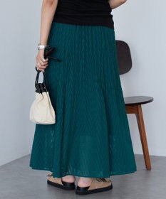 AMERICAN HOLIC カットジャガードプリーツスカート