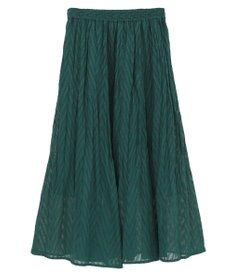 AMERICAN HOLIC カットジャガードプリーツスカート