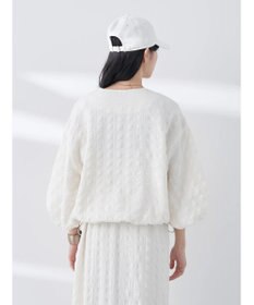 earth music&ecology シャーリングタックスリーブブルゾン