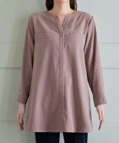 Tiaclasse L 【洗える】スエード調チュニック