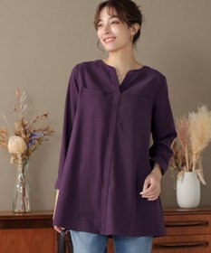 Tiaclasse L 【洗える】スエード調チュニック