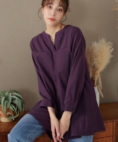 Tiaclasse L 【洗える】スエード調チュニック