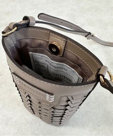 LA BAGAGERIE 【veganview】v piece mesh mini shoulder bag