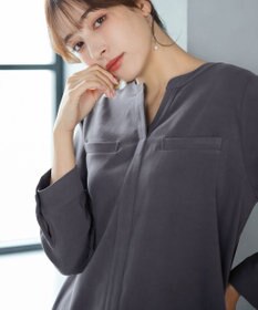 Tiaclasse L 【洗える】スエード調チュニック