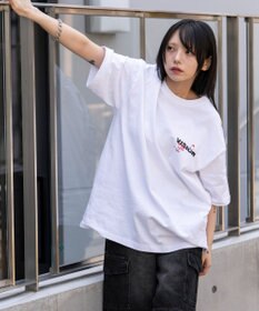 WEGO 【ユニセックス着用ITEM】別注VISIONボックスロゴゴーストスケーターT（SS）