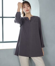 Tiaclasse L 【洗える】スエード調チュニック