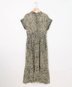 組曲 【先行予約】インプレッションフラワープリント フレアワンピース