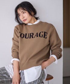 ANY 【洗濯機可】スウェットライクロゴニット