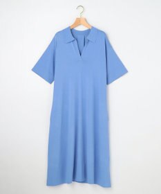 組曲 L 【先行予約】クリアストレッチスキッパーニット ワンピース