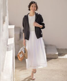 J.PRESS LADIES スパンソフトクロス刺繍 スカート