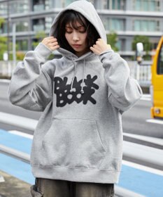 WEGO 【ユニセックス着用ITEM/裏起毛/SMLサイズ展開】リラックスフィットスプレーグラフィックパーカー