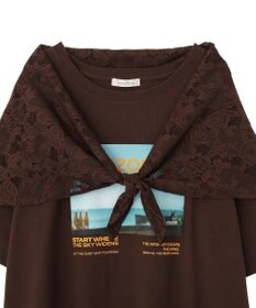 Green Parks ＳＥＴ２点フォトＴシャツ＋レーススカーフ