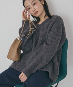 AMERICAN HOLIC ミニシャギーラメニットプルオーバー