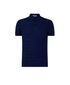 DAKS John Smedley for DAKS ハウスチェックポロシャツ