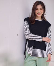 ANY L スプリングニットベスト