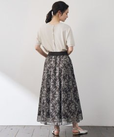自由区 S 【カタログ掲載】ロータスタイルプリント スカート
