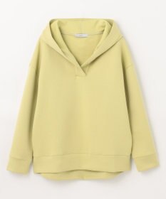 ANY 【洗える】ライトウエイト スリットネックパーカー