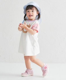 MIKI HOUSE HOT BISCUITS 【44-54cm】サッカー素材 ストライプ柄クロッシェ(帽子)