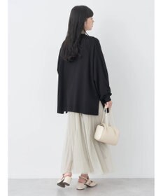 earth music&ecology サイドスリットルーズＶネックカーディガン