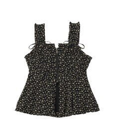 earth music&ecology フラワーペプラムビスチェ